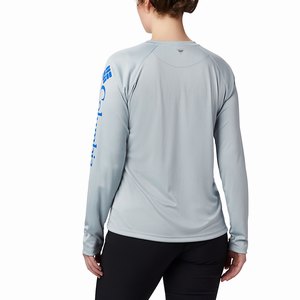 Columbia PFG Tidal Tee™ II Långärmad Tröja Dam Grå/Blå (HPXBK7615)